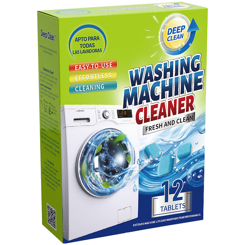 Cross-border washing machine tank cleaner washing machine effervescent sheet decontamination and descaling automatic effervescent cleaner